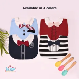 The Little Lookers Infant Bow Tie Printed Bib image 2