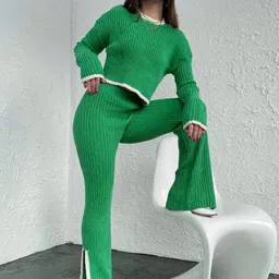 TRENBEE Striped Round Neck Top With Trousers Co-Ords-picture-17