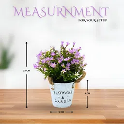 Myntra Elegant Homes White 1 Pieces Artificial Plant With Pot image 4