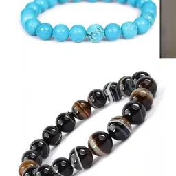 BEECELL CREATION Set Of 2 Artificial Beaded Elasticated Bracelets-picture-30