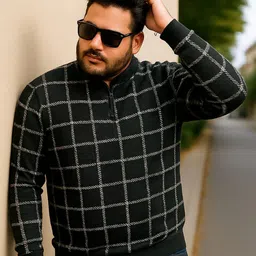 AUSTIVO Men Checked Pullover-image-30