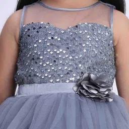 Toy Balloon kids Girls Embellished Sequined Fit & Flare Maxi Dress-picture-23