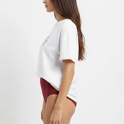 FiveFlag Women Pack Of 6 Combed Cotton Mid-Rise Hipster Briefs image 4