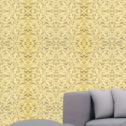 Sky Walls Yellow & Grey Printed Waterproof Wallpaper-image-20