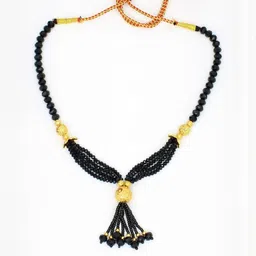 COLOUR OUR DREAMS Gold-Plated Brass Artificial Stones & Beads Mangalsutra-picture-25