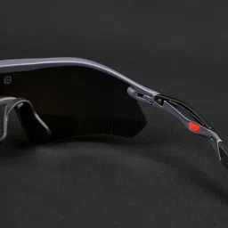 HASHTAG EYEWEAR Unisex Green Lens & Brown Sports Sunglasses with image 2