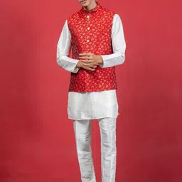 EKYAA Men Printed Gotta Patti Kurta-picture-35
