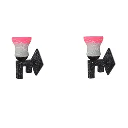 SOMIL Pink Glass Cylinder Printed Wall Lamps-picture-48