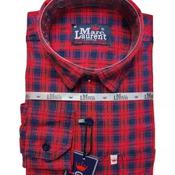 Marc Laurent Men Tartan Checks Checked Casual Shirt-picture-10