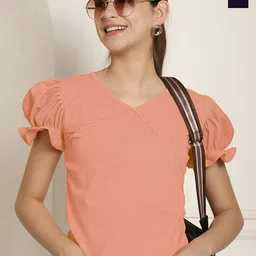 Tromko Pack Of 2 Solid V Neck Top-picture-15