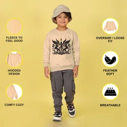 NUSYL Boys Printed Hooded Sweatshirt image 4