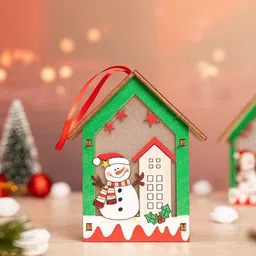 The Zappy Box Green & Red LED Santa House Hanging Festive Decor-picture-34