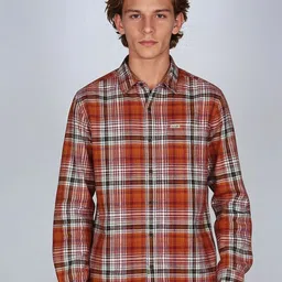Wrangler Men Opaque Checked Casual Shirt image 3