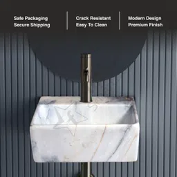 flipkart smartbuy 2 in 1 wall hung basin and tabel top basin Premium Quality 813 f Table Top Basin image 4