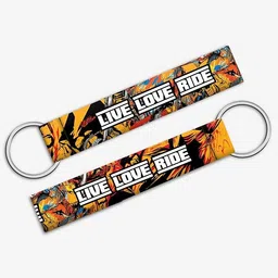 New Laser Tech Live Love Ride Keychain – 1 Pc | Compatible with All Bikes, Scooters, Cars & Home Décor image 1