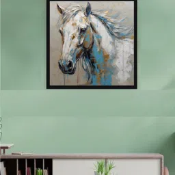 DECOR DADDY White Canvas Wall Home Office Square Landscape Paintings Wall Art - 45cmx45cm-picture-11