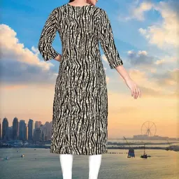 MANTRA DESIGNER Women Black Polyester Kurtas image 2