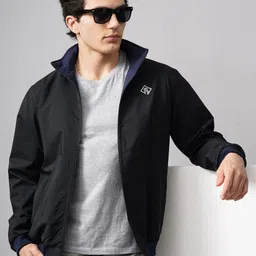PAUL STREET Men Reversible Outdoor Bomber with Patchwork Jacket image 3
