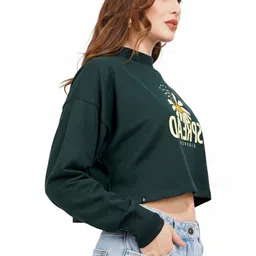 BLUEFICUS Women Printed Sweatshirt image 4