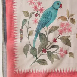 Silk Land Bandhani Zari Chanderi Saree image 5