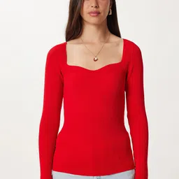 Happiness istanbul Women Ribbed Pullover-picture-41
