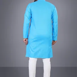 Attigo Men Solid Ethnic Kurta with Pyjama image 3