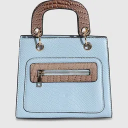 HAUTE SAUCE by Campus Sutra Textured Structured Handheld Bag image 4