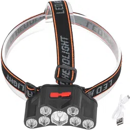 insignia decor 5 in1 adjustable headlamp battery head torch waterproof cob + LED head light_L23 Torch-picture-16