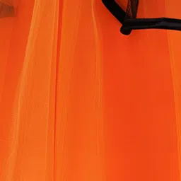 StyleCast x Revolte Colourblocked Puff Sleeve Layered Georgette Fit & Flare Midi Dress image 2