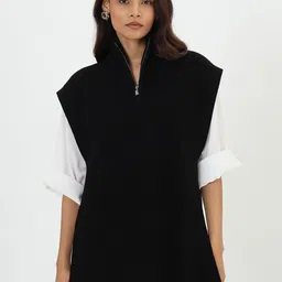 FEMMELLA Women Longline Sweater Vest-image-73