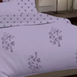 Sleeping Owls- because your sleep matters Lavender & Grey Ethnic Motifs 150 GSM Comforter image 3