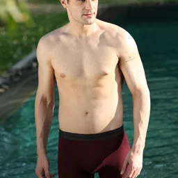 EAZY Pack Of 2 Luxury Fit Trunks LF-MN-Black-G-Wine-2XL image 3