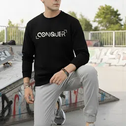 Moda Rapido Mens Printed Round Neck sweatshirt Regular Fit long sleeve-picture-17