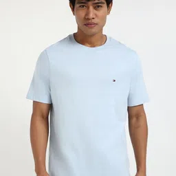 Tommy Hilfiger Men Solid Round Neck Cotton T-shirt-picture-19