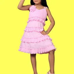 satjal fab Satjal Girls Fab Sleeveless A-Line Dress-picture-38