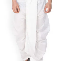 FANZI Men Cotton Solid Drawstring Dhoti Pant-picture-42