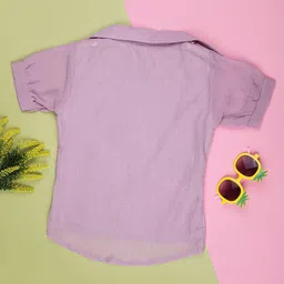 V-Mart Girls Pink Polyester Self Design Tops image 4