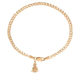 Metronaut Sterling Silver Gold-Plated Link Bracelet With God Hanuman Pendant-picture-21