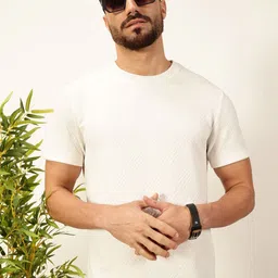 Thomas Scott Men Anti Odour Solid Round Neck T-shirt-image-81