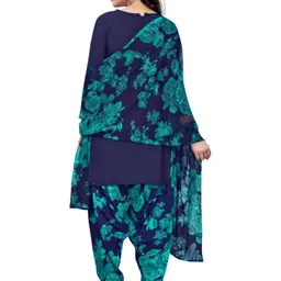 attigo Unstitched Printed Cotton Blend Kurta & Patiyala Dress Material with Dupatta image 5