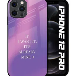 QRIOH Typography Printed iPhone 12 Pro Back Case Mobile Accessories image 4