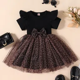 BAESD Floral Print Net Fit & Flare Dress-image-27