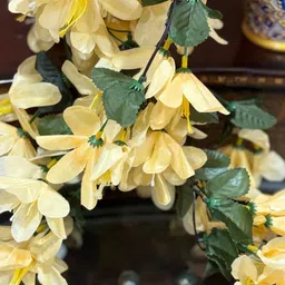 apka mart Orange 1 Pieces Hanging Artificial Flower image 4