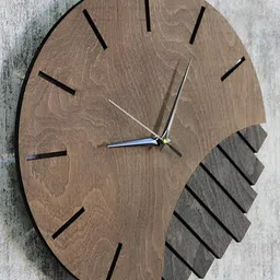 QEZNEF Black Solid Geometric Traditional Wall Clock-picture-24