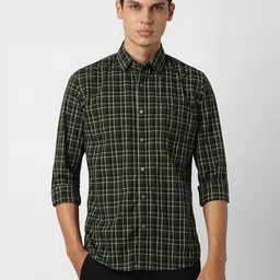 Van Heusen Sport Men Slim Fit Checked Casual Shirt-image-16