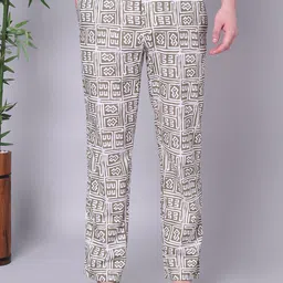 URBAN SCOTTISH Men Printed Pure Cotton Lounge Pants-image-68