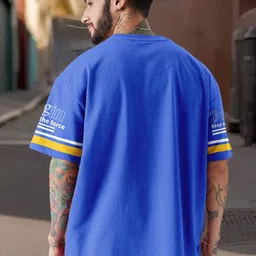 Force Men Typography Printed Round Neck Relaxed Fit T-shirt image 4