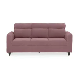 Duroflex Zivo Plus Dusky Pink fabric 3 Seater Sofa Set image 5