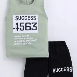 Cutopies Boys Pure Cotton Printed T-shirt With Shorts-image-46