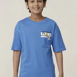 UNDER FOURTEEN ONLY Boys Applique T-shirt-image-82